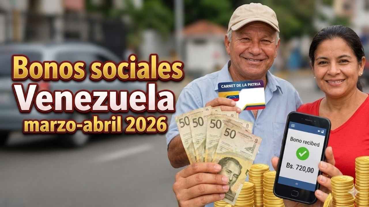 Bonos sociales Venezuela marzo-abril 2026: beneficiarios, montos y fechas de pago