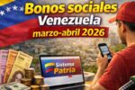 Bonos sociales Venezuela marzo-abril 2026: beneficiarios, montos y fechas oficiales de pago