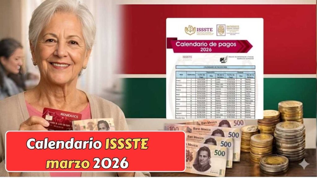 Calendario ISSSTE marzo 2026: consulta la fecha oficial de pago para pensionados y jubilados