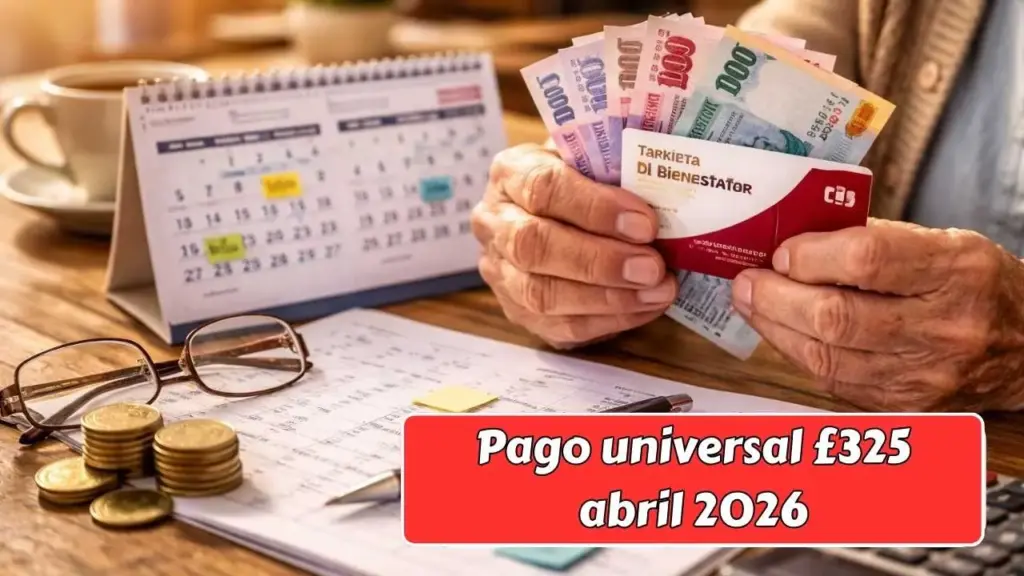 Pago universal £325 abril 2026: beneficiarios confirmados, proceso de reclamo y calendario de pago