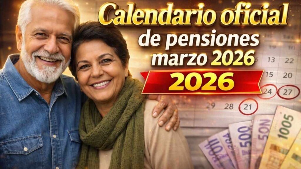 Calendario oficial de pensiones marzo 2026: Doble pago confirmado por el gobierno