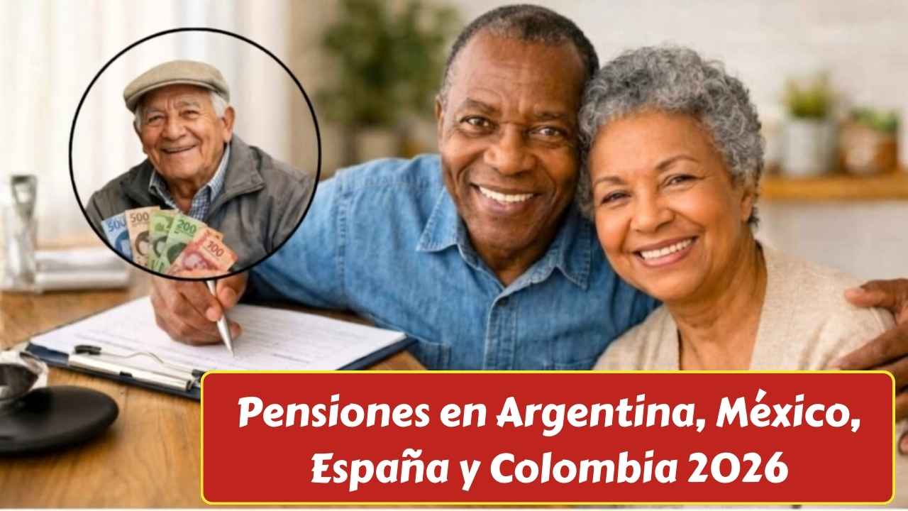 Pensiones en Argentina, México, España y Colombia 2026: quién paga más y cuándo depositan