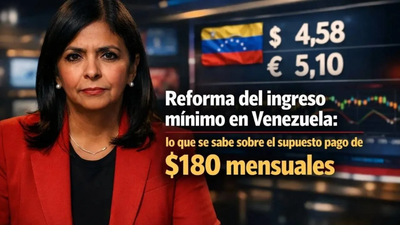 Reforma del ingreso mínimo en Venezuela: lo que se sabe sobre el supuesto pago de $180 mensuales