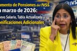 Aumento de pensiones IVSS marzo 2026: nuevo monto, tabla actualizada y bonos adicionales