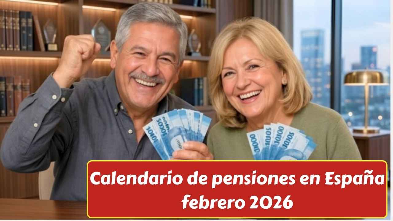 Calendario de pensiones en España febrero 2026: fechas de pago y montos actualizados